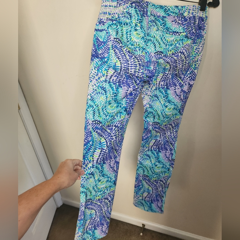 Women's Lilly Pulitzer Cropped Pants Sz 2 - Picture 4 of 11